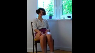 Bebé con Buceta Peluda e Peludo Pozos Selfie Bating ao Orgasmo